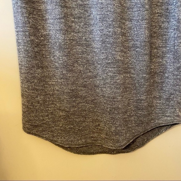 Aritzia-Ardant Heather Grey Bodycon Midi Long Sleeve Dress (Size:Medium) - Picture 8 of 12